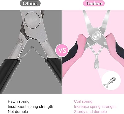 Miniatura 3 de Toolour Juego de alicates de joyería para adultos, 11 piezas de alicates profesionales de joyería con suministros de fabricación de joyas para