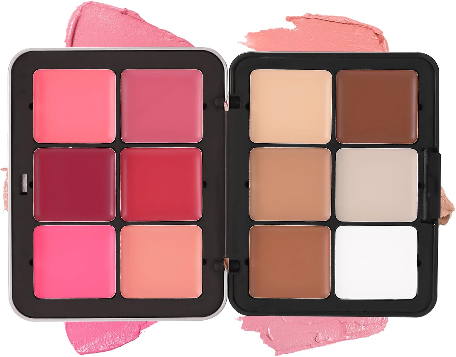 Concealer-palet, 12 kleuren concealer, rouge, markeerstift en contourcrème, duurzaam concealer, blush palet Concealer-palet, 12 kleuren concealer, rouge, markeerstift en contourcrème, duurzaam concealer, blush palet