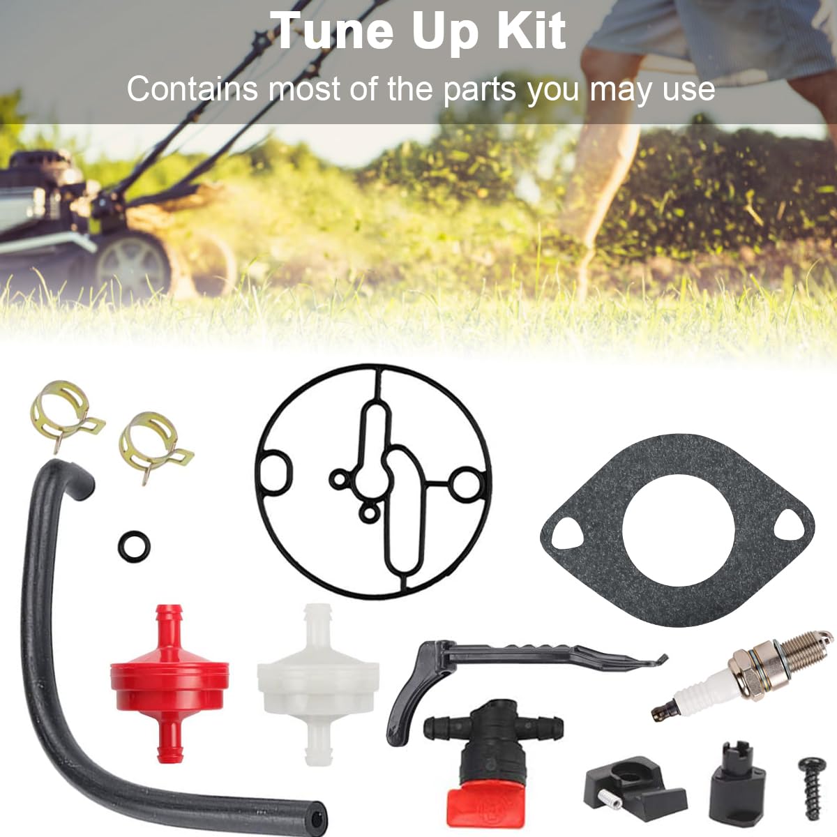 ZAMDOE Carburador 799727 para Briggs & Stratton 698620 690194 791886 799727 695412 792768 496796 499153, 287707 287777 28N707 28N777 14HP 15HP 16HP 17HP 18HP Motores, con Kit de Ajuste