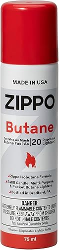 Combustible de butano Zippo, 42 g, Negro (3807)