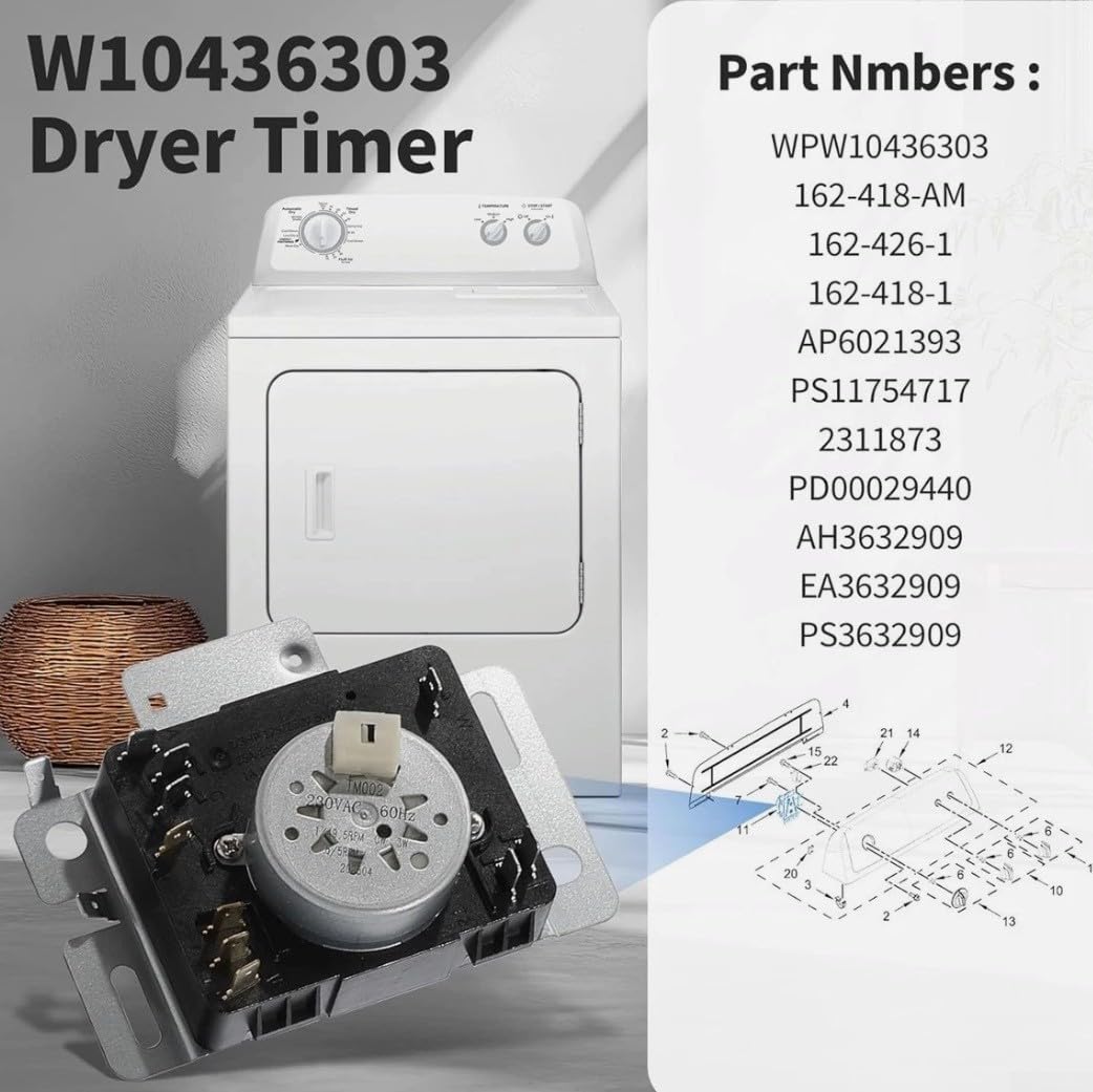 Suszarka Timer W10436303 dopasowana część zamienna