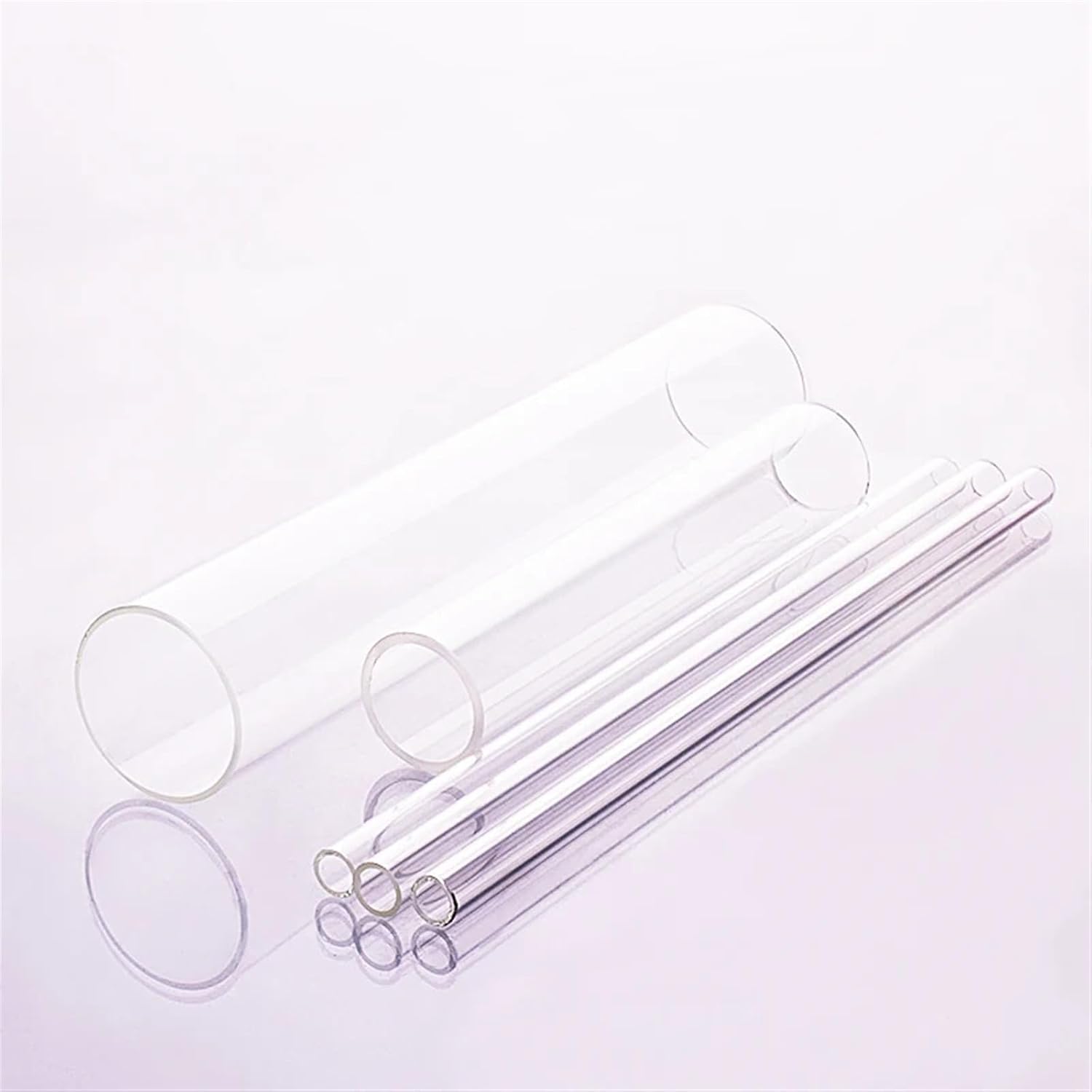 Lab Supplies 10pcs High Borosilicate Glass Tube,O.D. 8mm,Thk. 1.5mm,L. 30mm/100mm/200mm/250mm/300mm,High Temperature Resistant Glass Tube (Size : O.D.8x1.5x80mm)