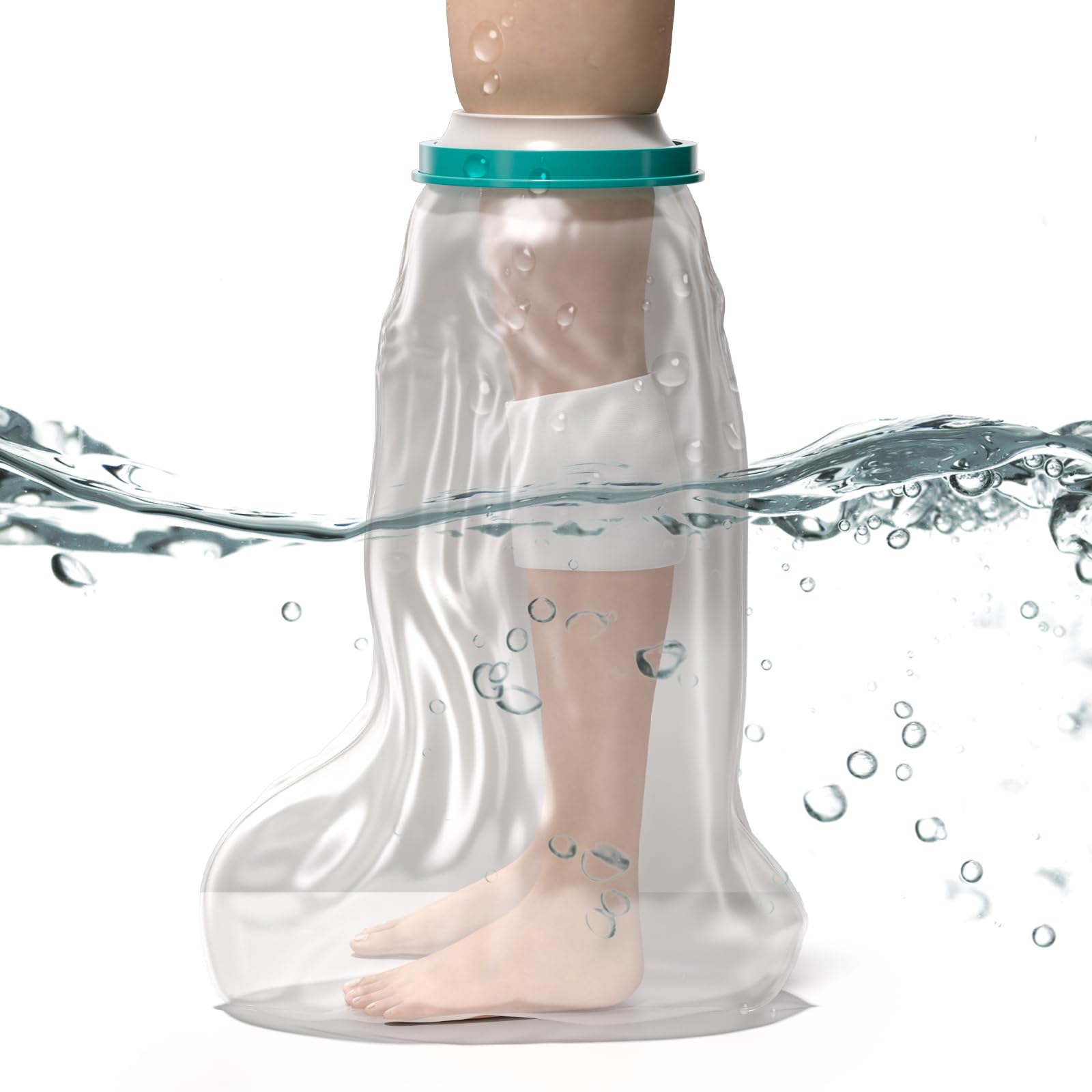 Cubreyeso Reutilizable Impermeable para Pierna de Adulto para Ducha, Adecuado para Uso Durante el Lavado, Baño y Ducha, Brindando Protección Impermeable para Yesos y Vendajes