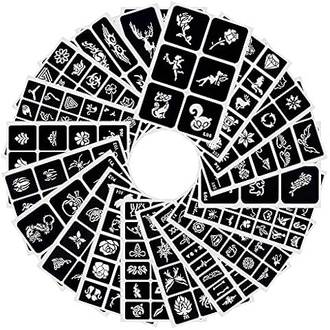 Mayplous 282 Designs Temporary Tattoo Stencils Cover