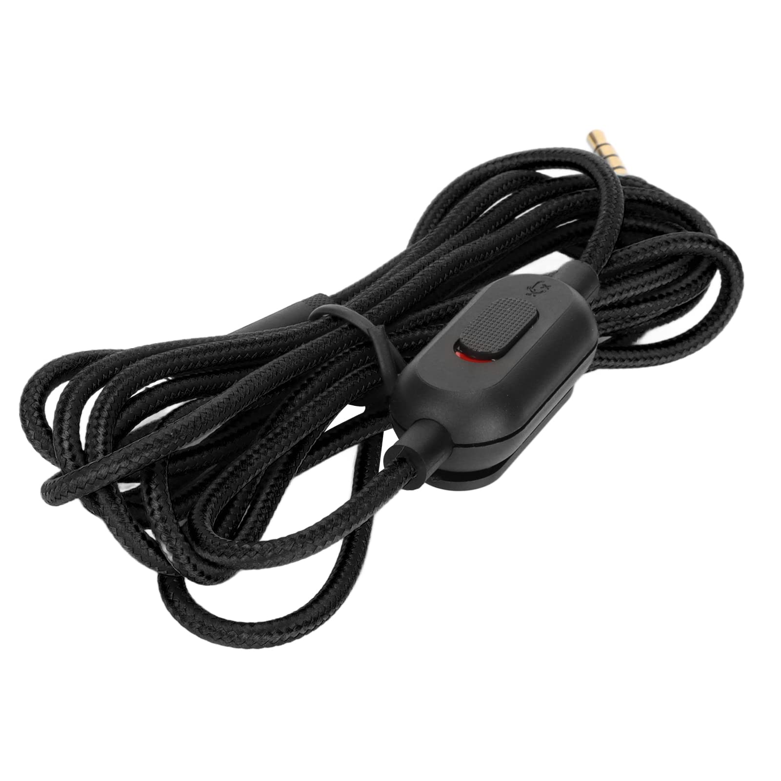 Kabel Dźwiękowy do Słuchawek, do G Pro G Pro X G433 G233, Uniwersalny Tkany Przewód Słuchawkowy z Regulacją Głośności(Czarny)