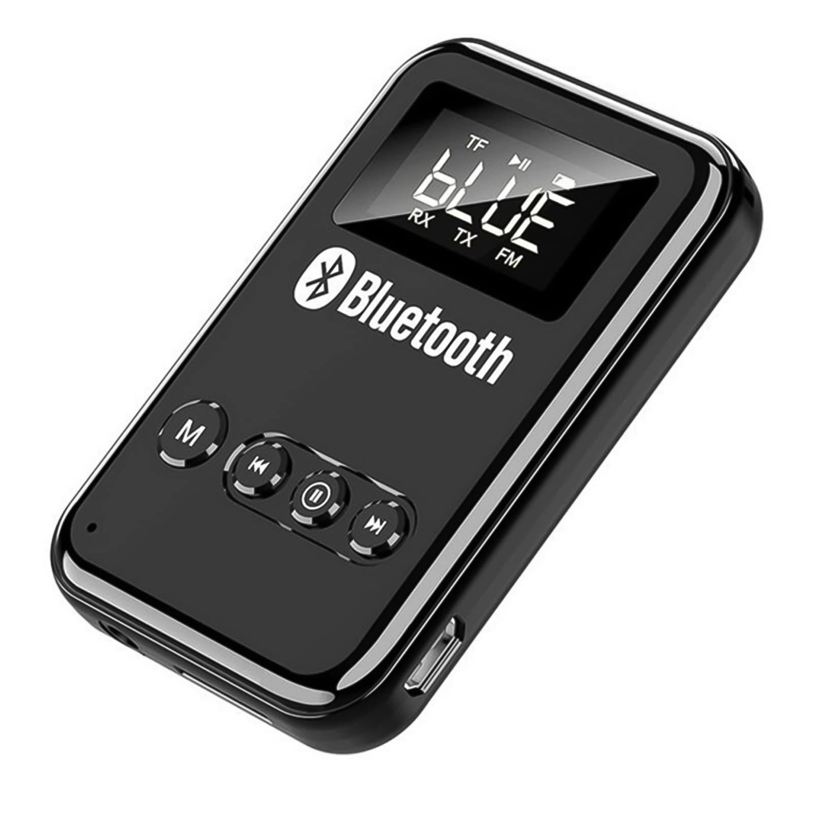 2023 USB Bluetooth 5.0 Transmitter Receiver 2in1 Wireless Audio Aux Car Adapter Accessory