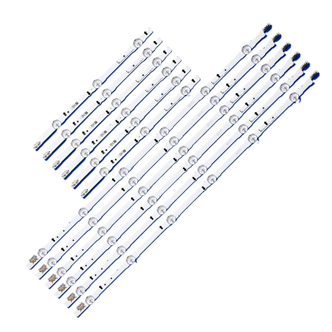 1 Kit - 12 Stück LED-Streifen passend for UE48H6200AK passend for Samsung_2014SVS48F_3228 D4GE-480DCA-R2 D4GE-480DCB-R2 D4GE-480DCA-R3 D4GE-480DCB-R3
