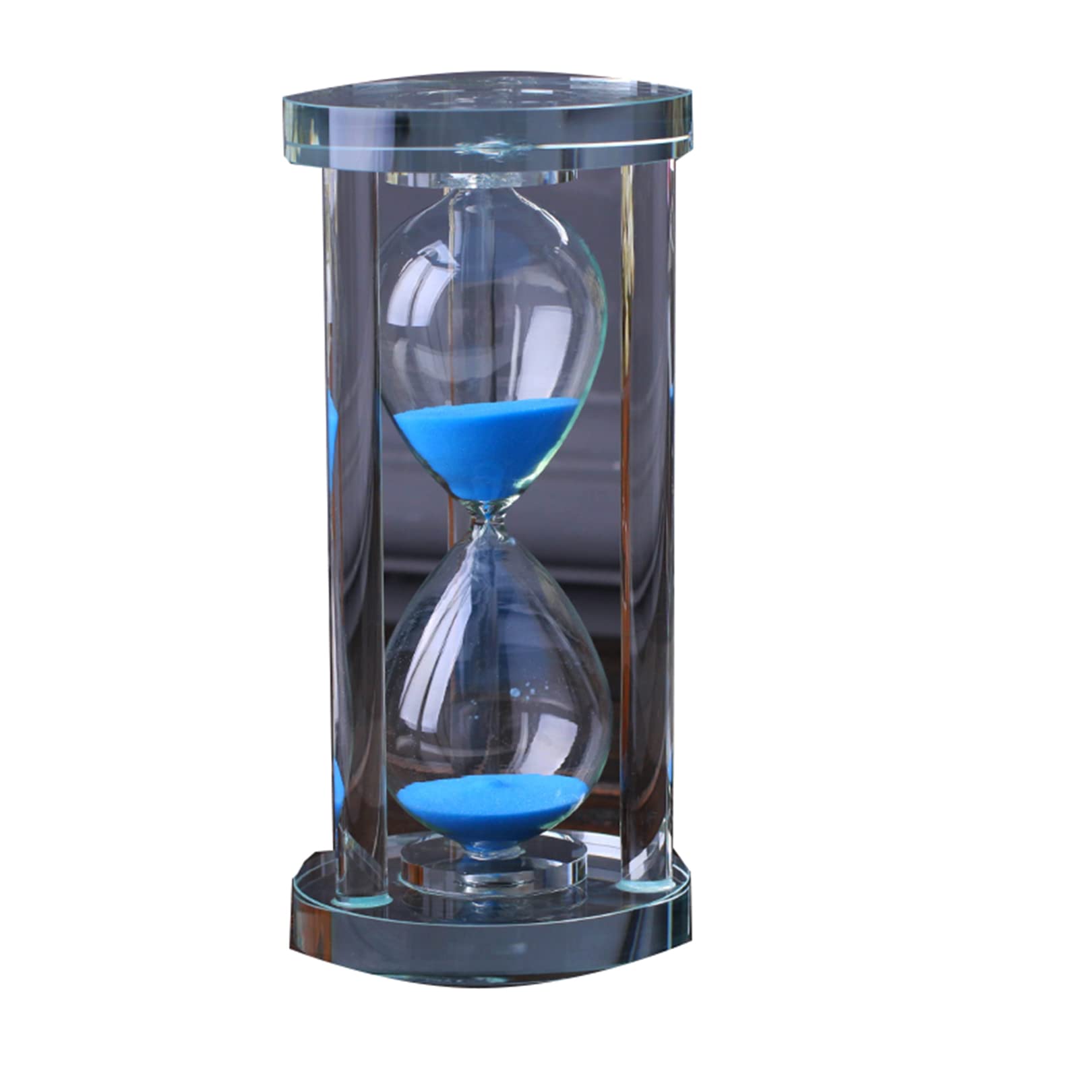 Reloj de arena, temporizador de arena, relojes de arena con arena 60 minutos 6.9x3.2 pulgadas Temporizador de reloj de arena de cristal transparente Herramienta de gestión del tiempo(Size:60 Minutes,C