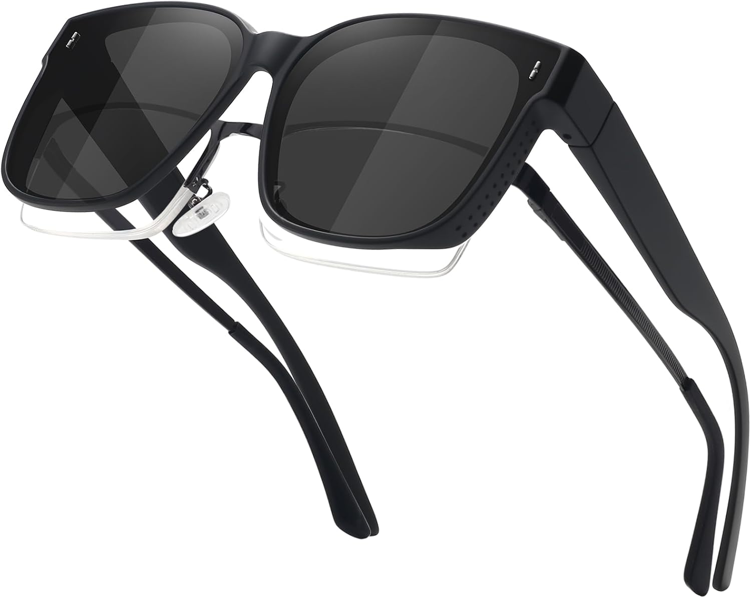 MEETSUN Oversized Fit Over Glasses Sunglasses for Women Trendy Large Square Polarized Sun Glasses for Driving