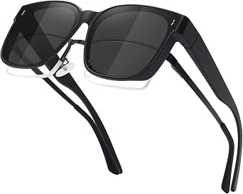 MEETSUN Fit Over Glasses Sunglasses for Women Trendy Large Square Polarized Oversized Sun Glasses for Driving