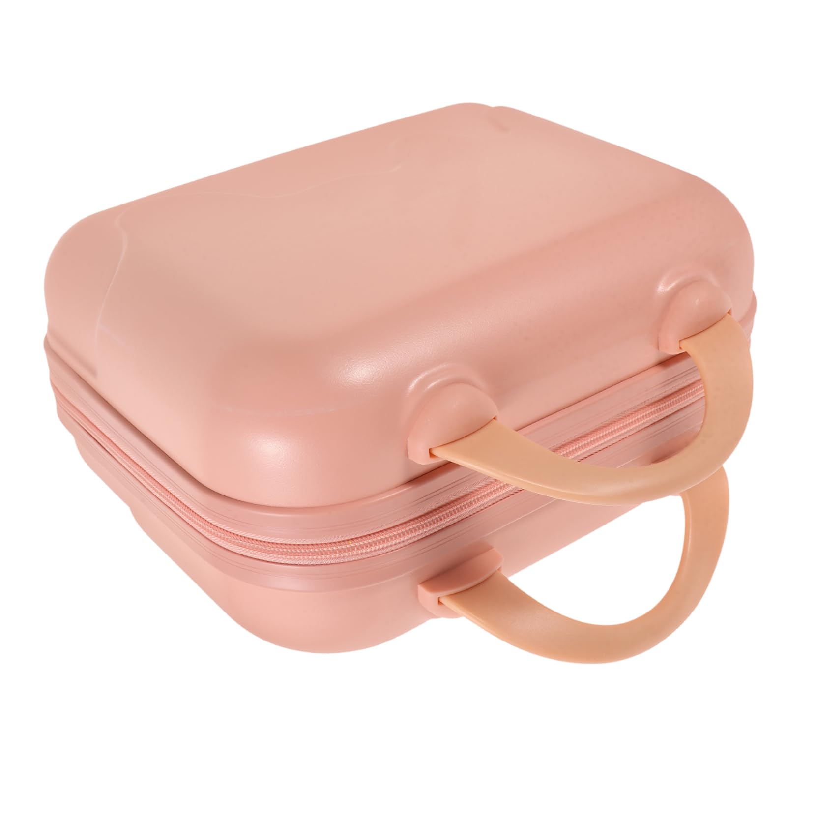 Beauty Case da Viaggio Rigido Rosa con Manico, Grande Capacità