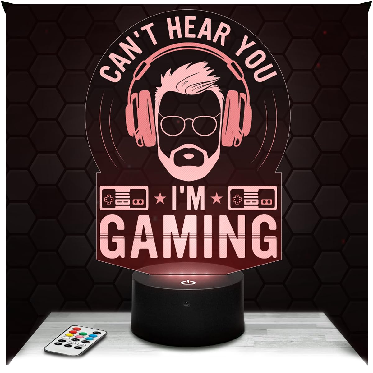 Lampephoto.fr - Gaming Can T Hear You Gaming 3D Lamp, Gift idea for Teenagers, Gaming Can T Hear You Gaming Accessory Gamer Video Games Teenage Boy's Room Decor Office Christmas, Gift Idea TOP