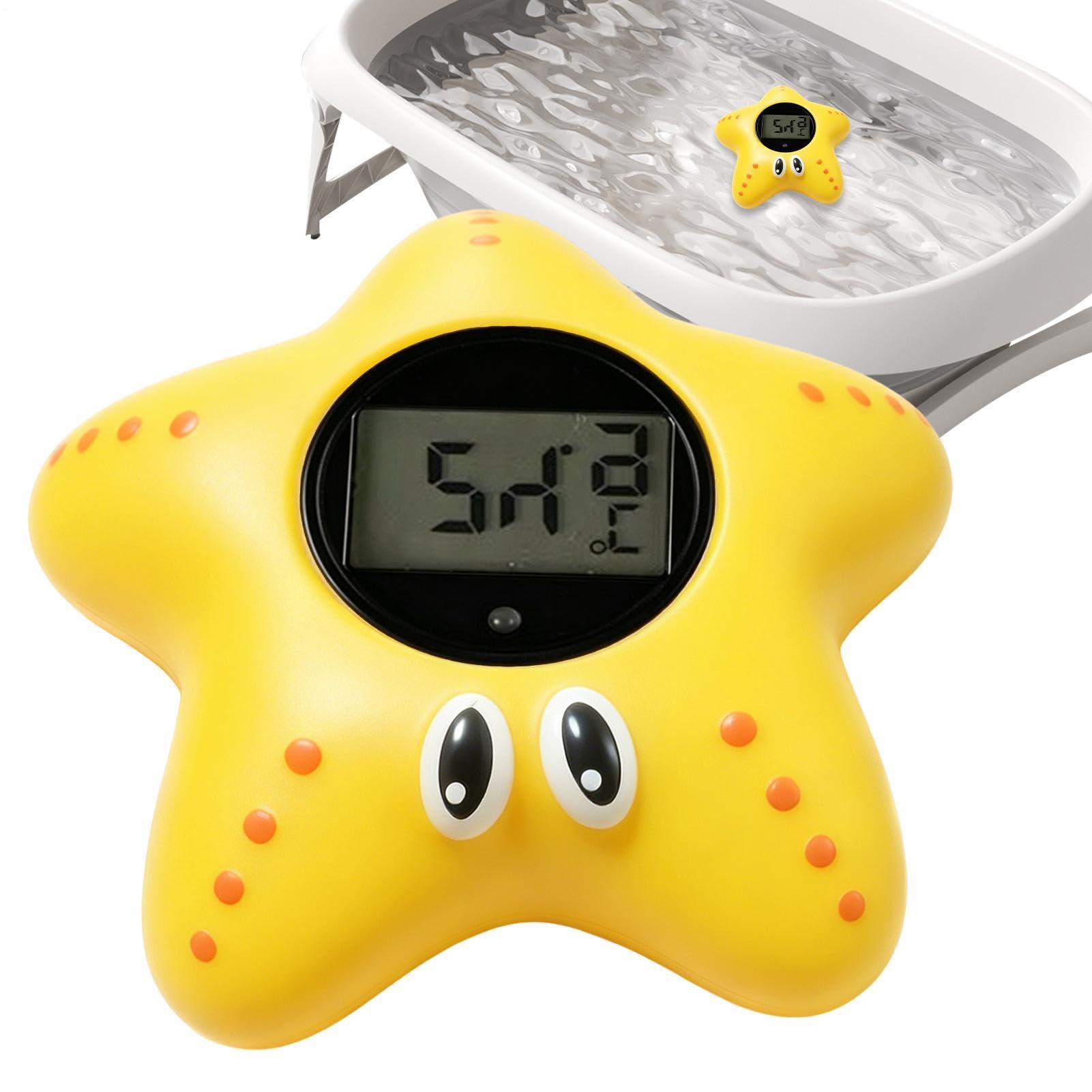 Floating Babys Bath Thermometer Digital, Babys Bath Thermometer Cute Design LCD Display Safety Water Temp Gauge Baths Toy For Mother New Parents Boys Girls Bathroom Shower