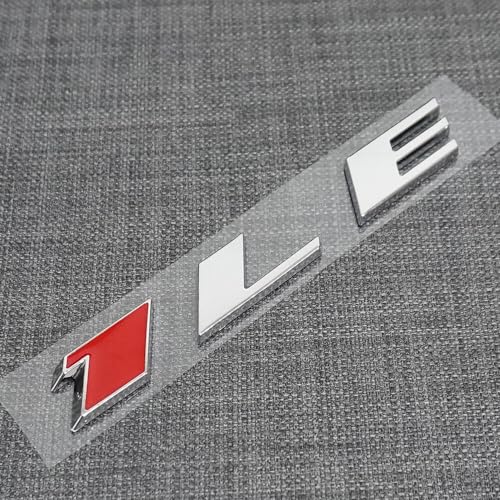 Image of 2Pcs New 1LE Emblem Badge Letter Rear Side 1LE Sticker Replacement for Camaro (Chrome), EI-SilveCutom#2