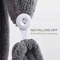 Vista 6 de XDSDDS - Toalla turbante de microfibra para el cabello, absorbente y suave, toalla de secado rápido, toalla mágica de secado rápido para mujeres