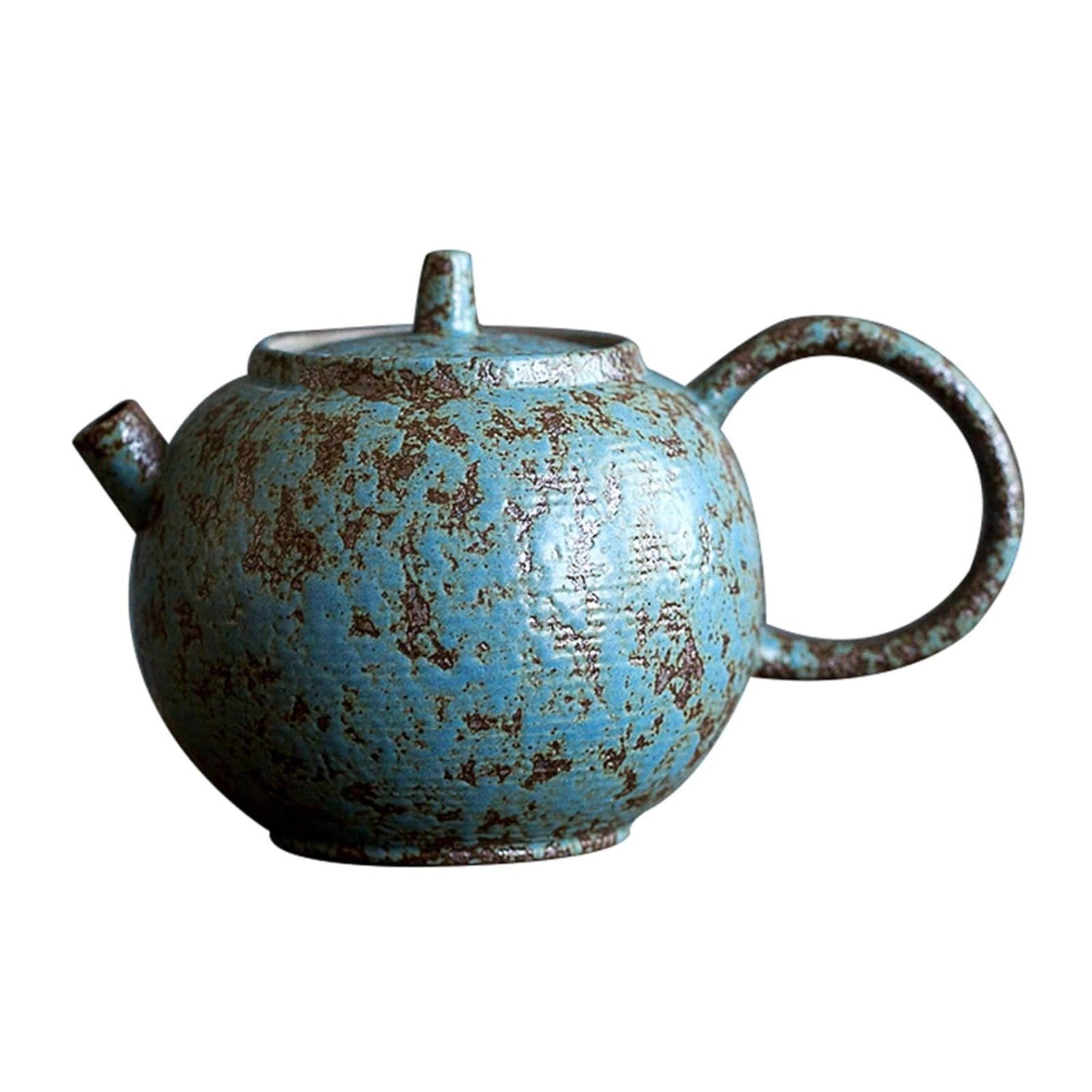 Teiera da Fornello Teiera in Ceramica, Set da tè in Porcellana Kung Fu e Arredamento for la casa, Picnic all'aperto, Business Hotel Bollitore per tè(Blue)