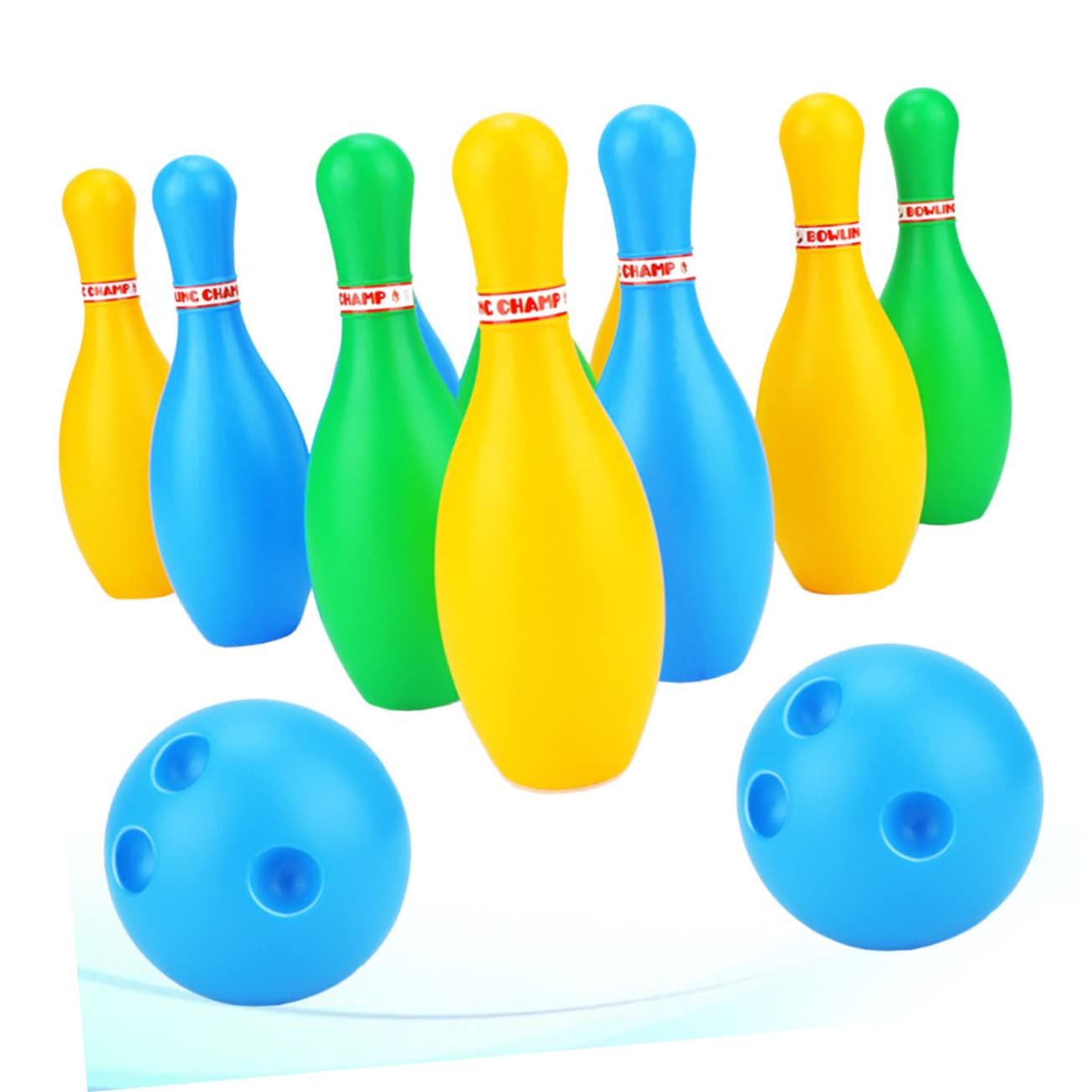 SUPVOX 12Pcs Bowling Ball Set Interactive Funny Ball for Parents Includes Bowling Pins and for Indoor and Outdoor Fun