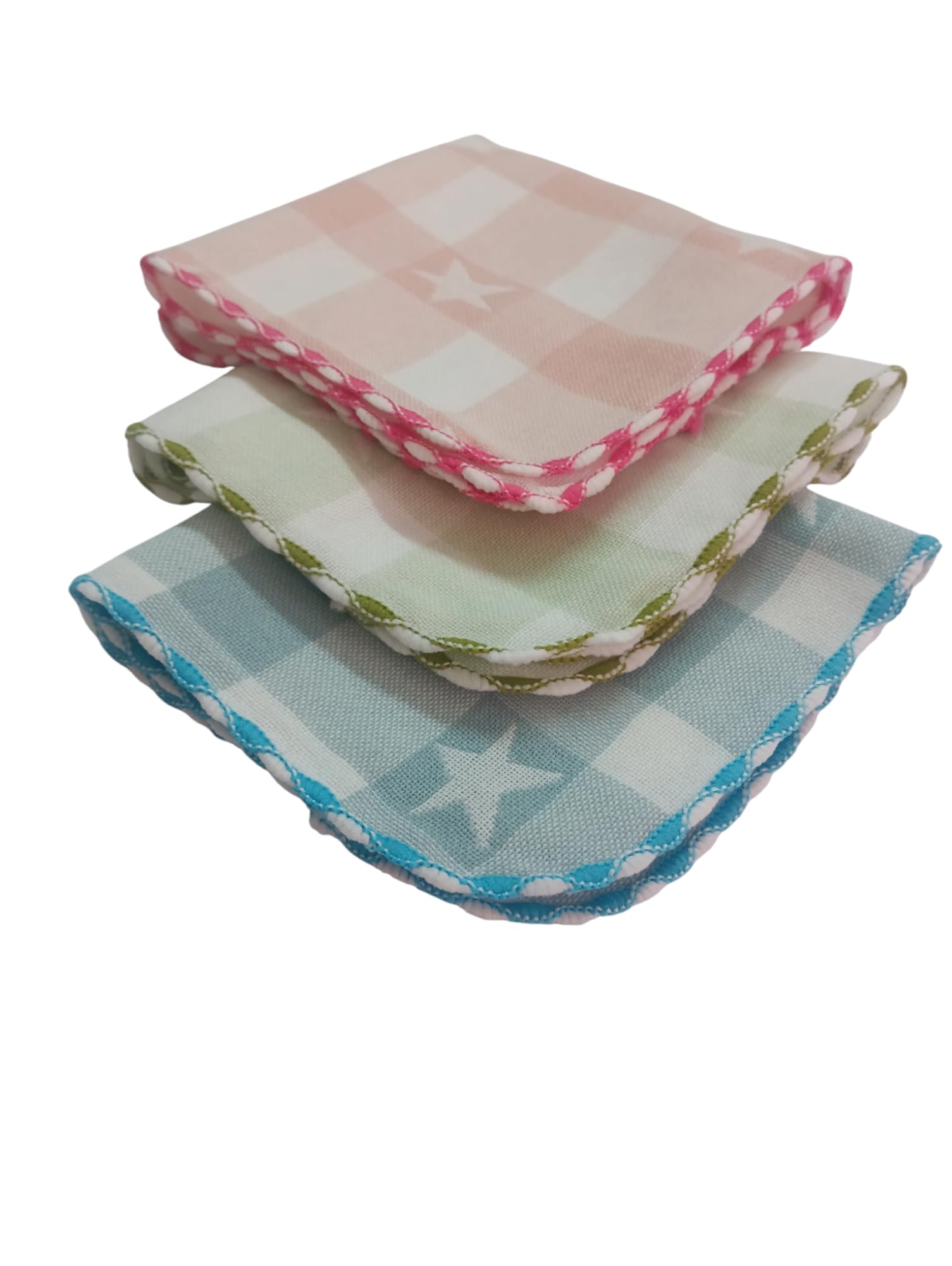 Women Star Printed Handkechief,Cotton Hanky,Face Towel-image-5