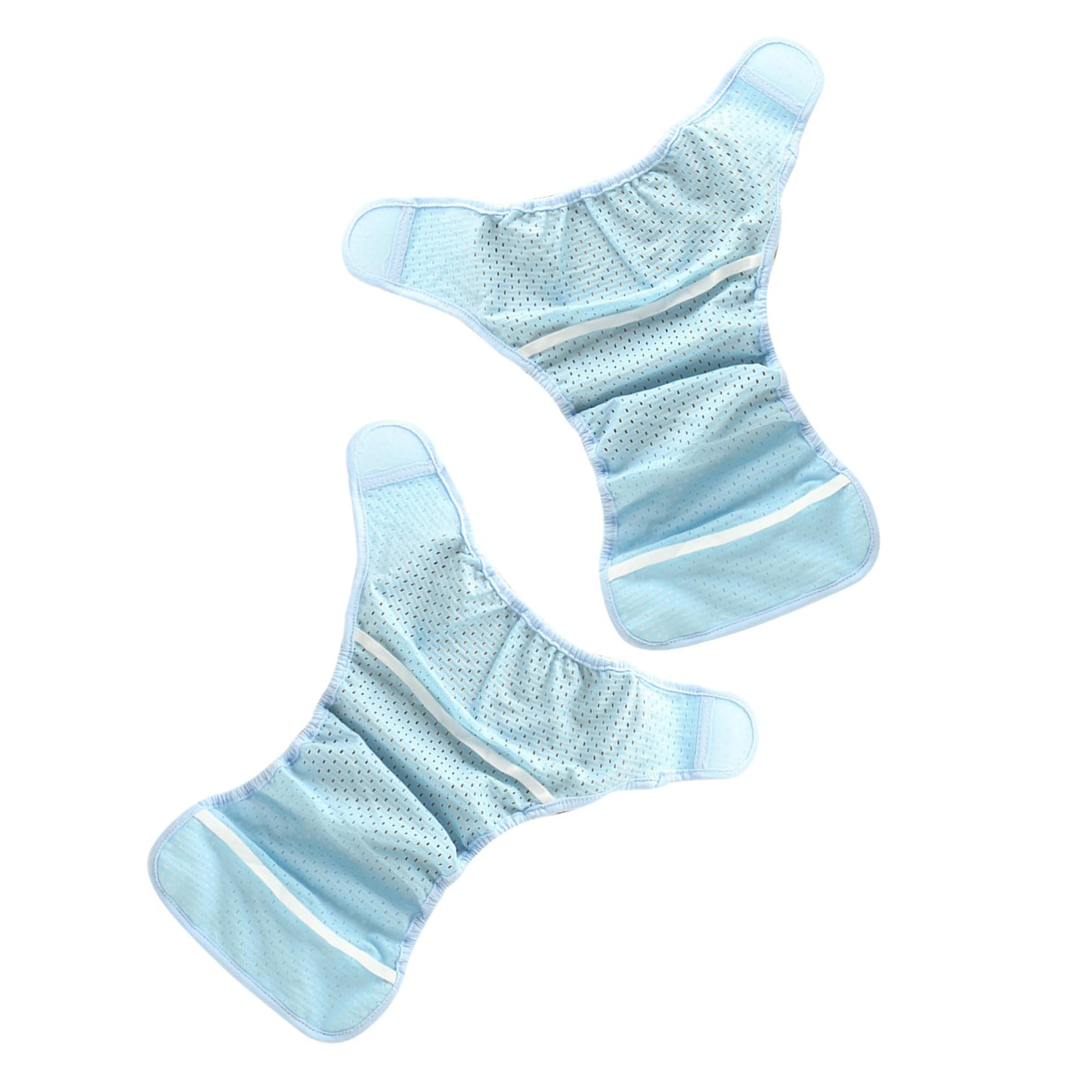 2 Pièces Culottes Couches Garçon Fille Respirantes Maille Pantalons Couches Réutilisables Élastiques Nés Mois sous-vêtements Frais