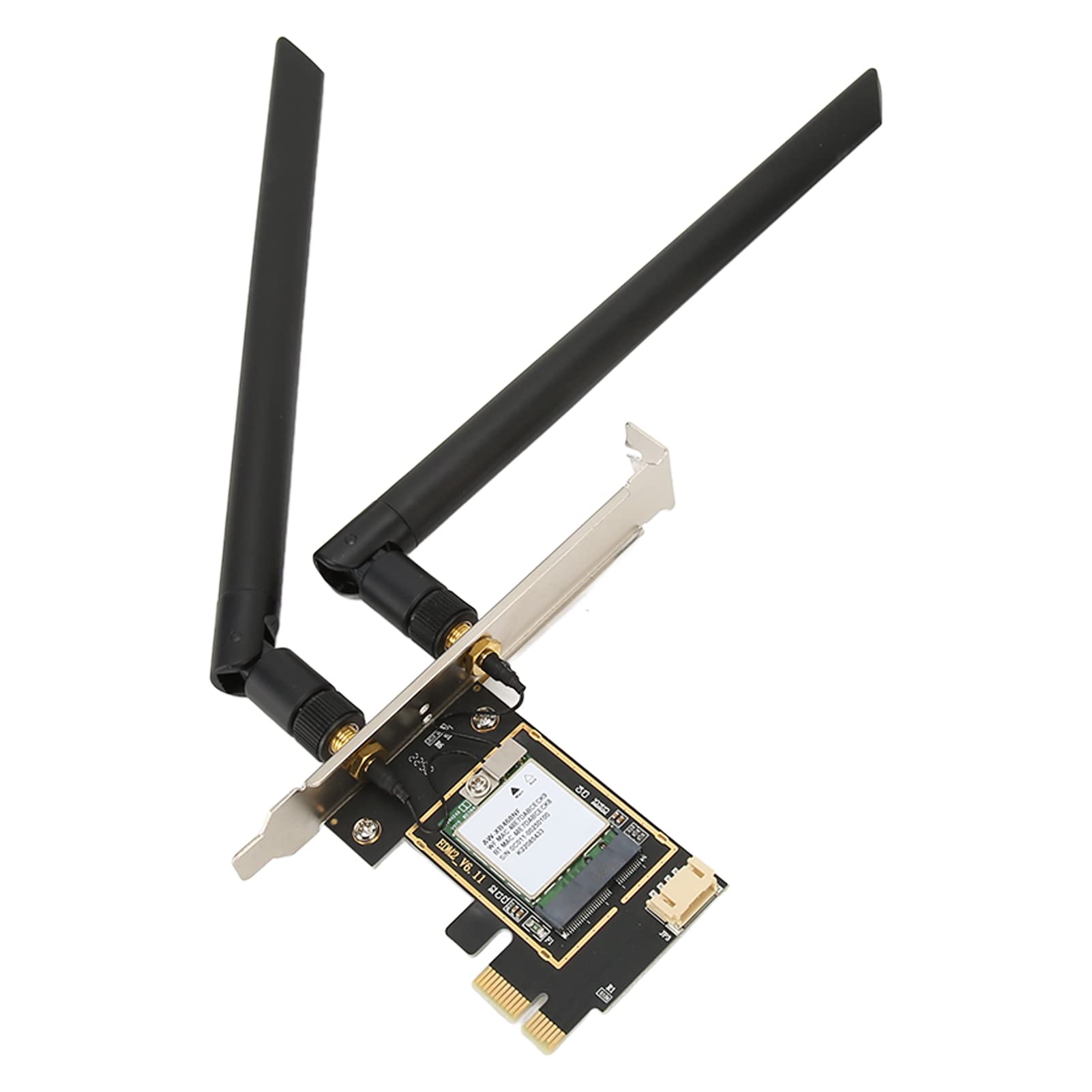 Scheda WiFi WiFi 6 PCIE, AW-XB468NF MT7921 1800Mbps 2.4G/5Ghz Scheda di Rete Wireless PCIE Dual Band, Adattatore WiFi Bluetooth 5.2 per 10 11, Supporta MU-Mimo