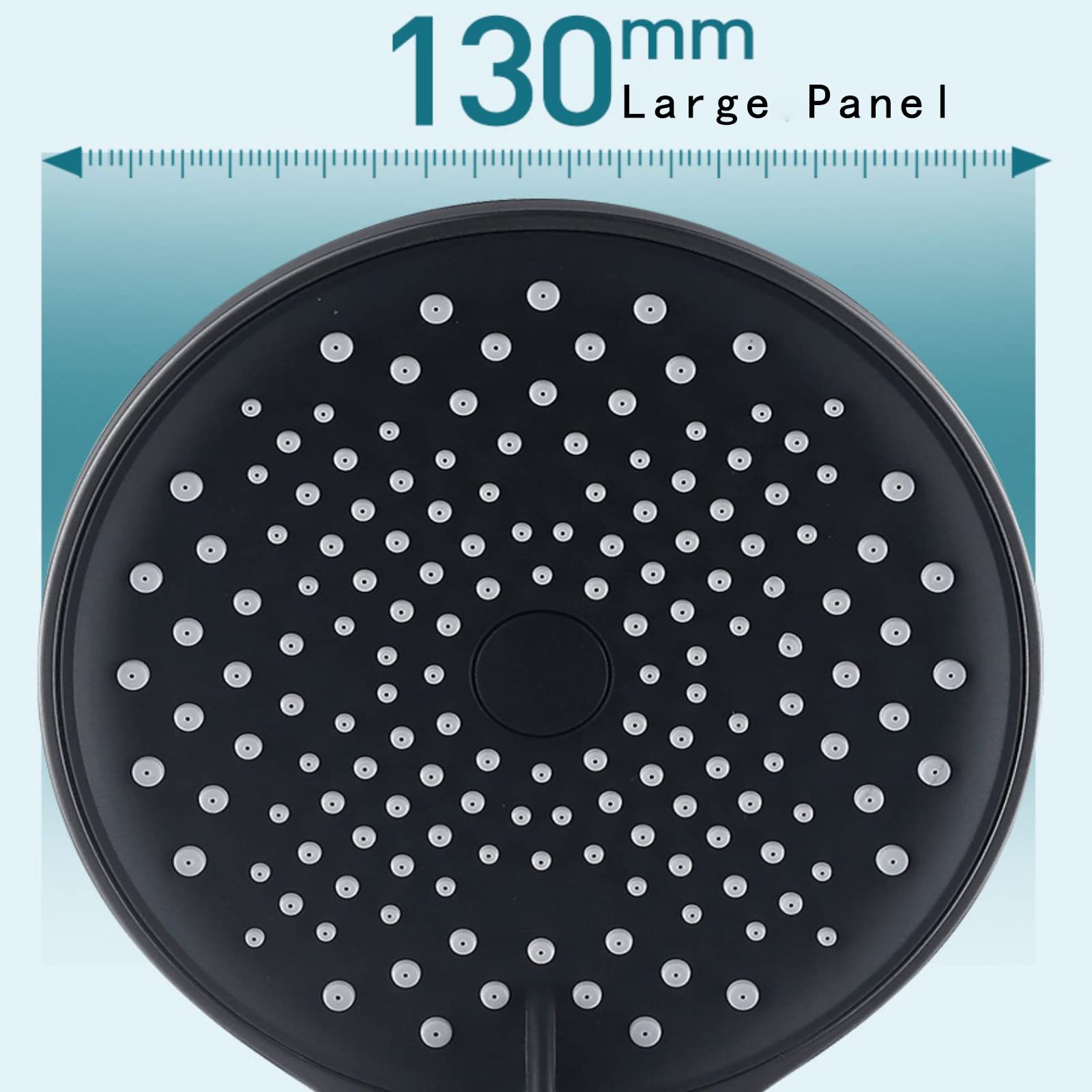 Filtración Alcachofa Ducha, 3 Modos Antical Alcachofa de Ducha de Mano, ABS Gris Ajuste Universal Alta Presión Duchas de Baño Alcachofa, Fácil de Instalar