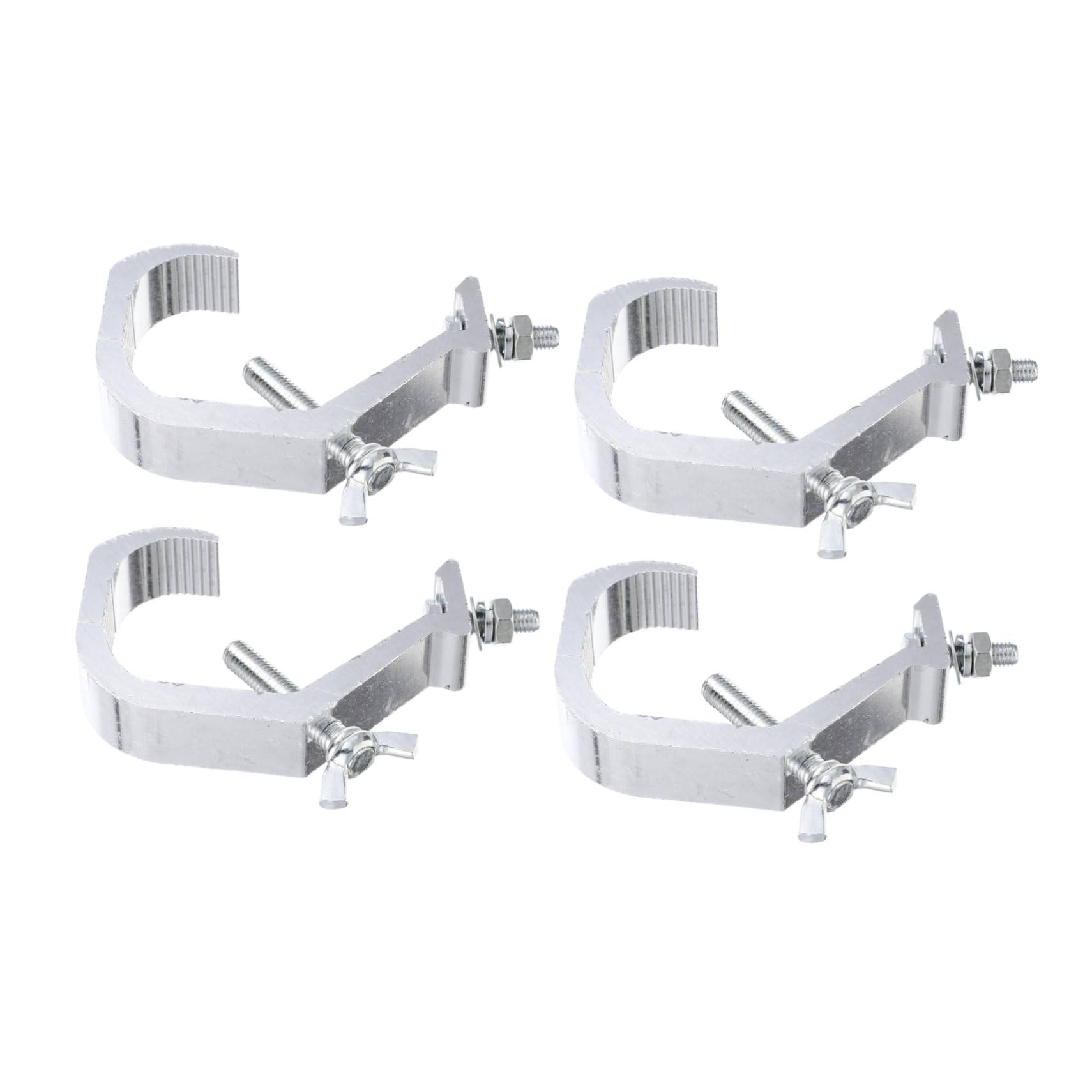 MUCKLILY 4pcs Stage Light Clamp Hooks Aluminum Alloy C Clamps for Dj Lighting Truss Load Capacity Slip Design Compatible with Beam Lights