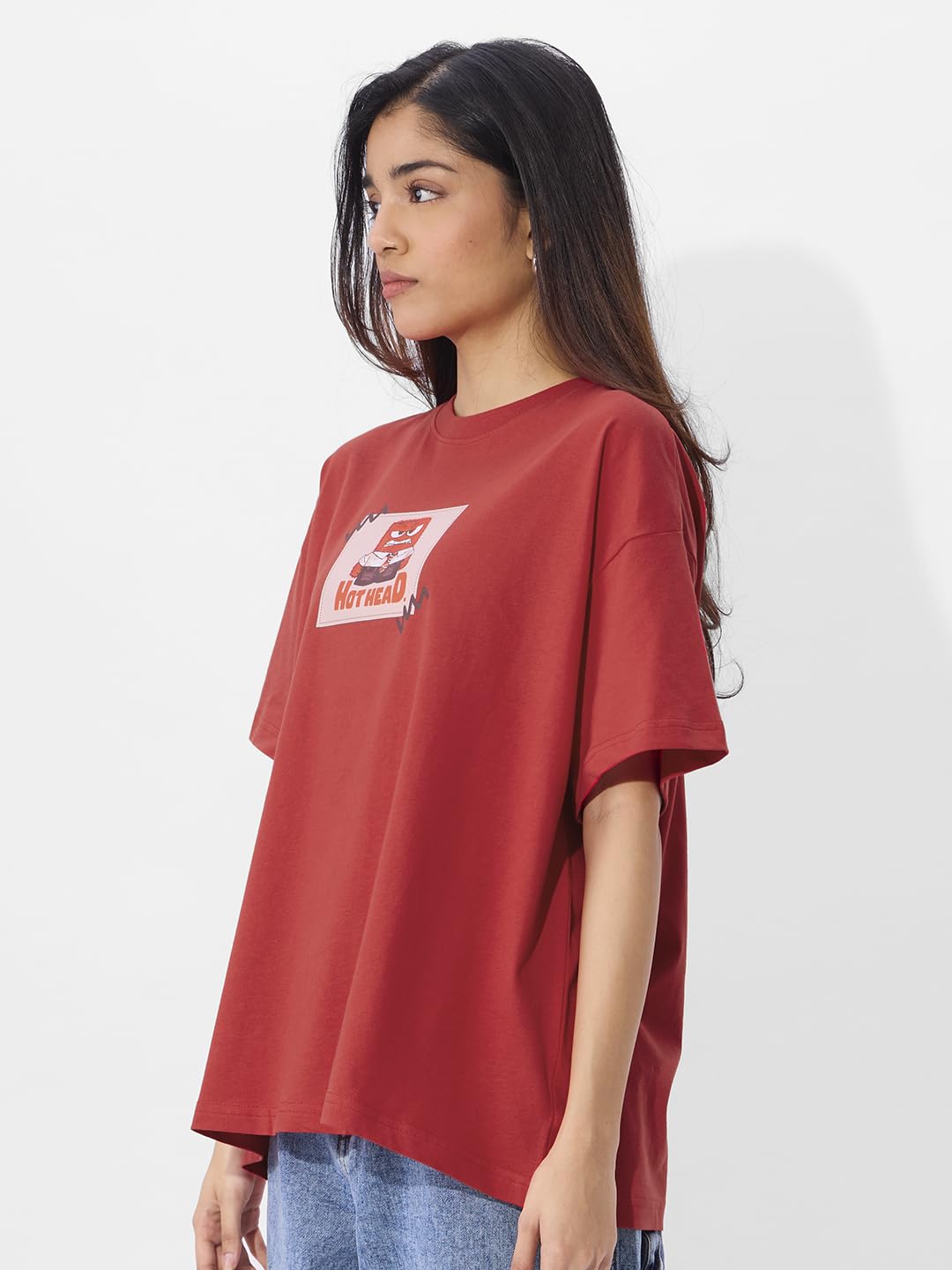 The Souled Store Inside Out: maglietta a maniche corte in cotone con stampa grafica per donne e ragazze