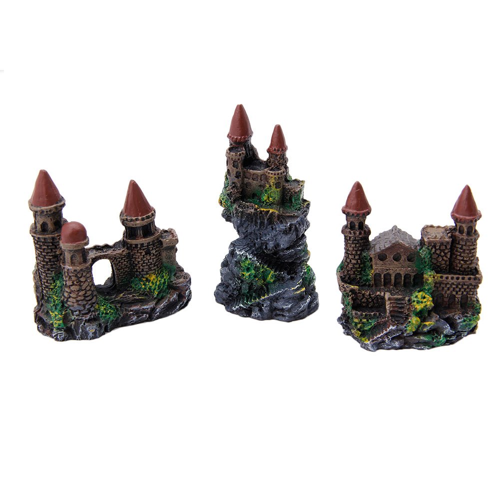 SimpleLife Aquarium Ornament Cartoon Resin Castle Tower Landscape Underwater Decoration