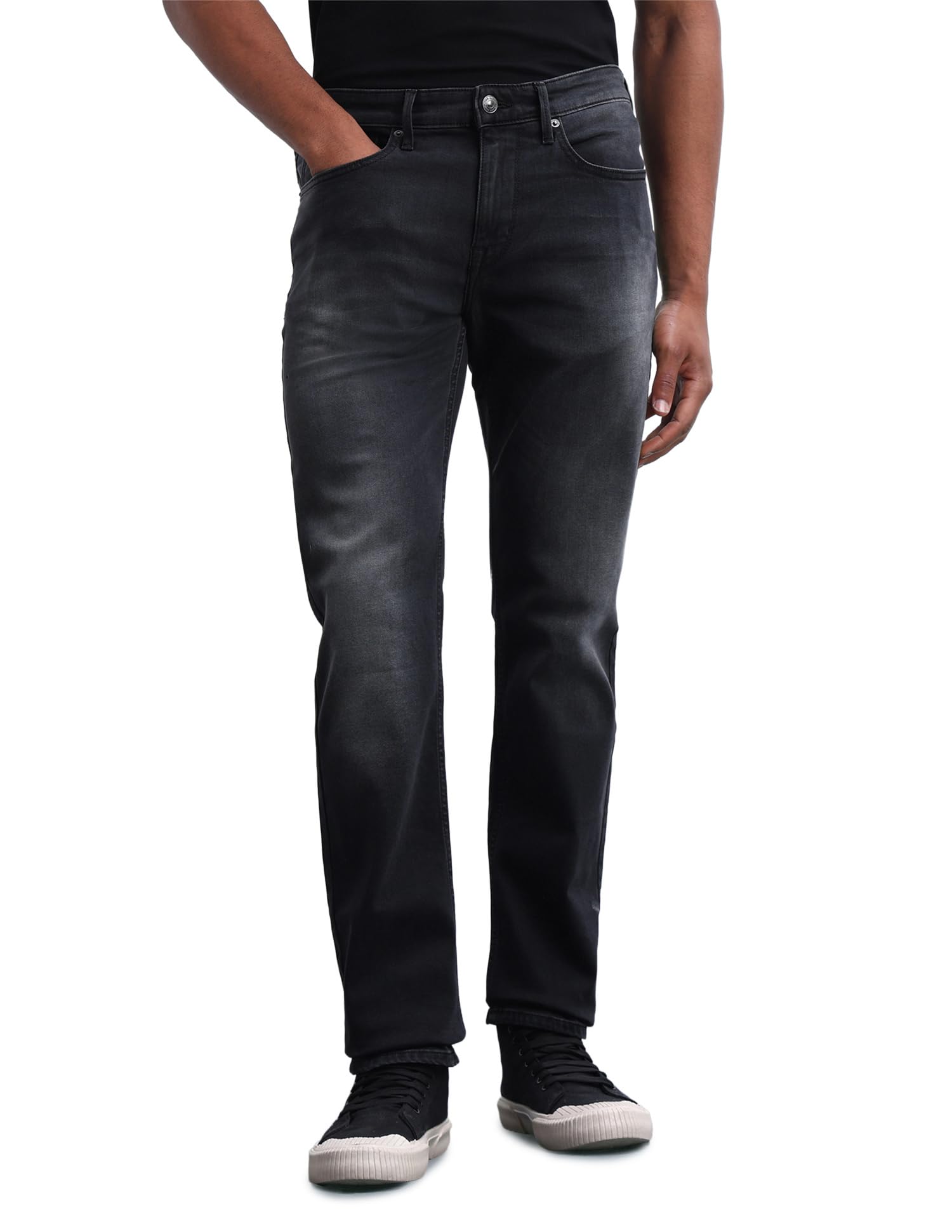 flying machine Men's Slim Straight Fit Jeans| Solid | Mid Rise | Stretchable | Jeans for Man-picture-25