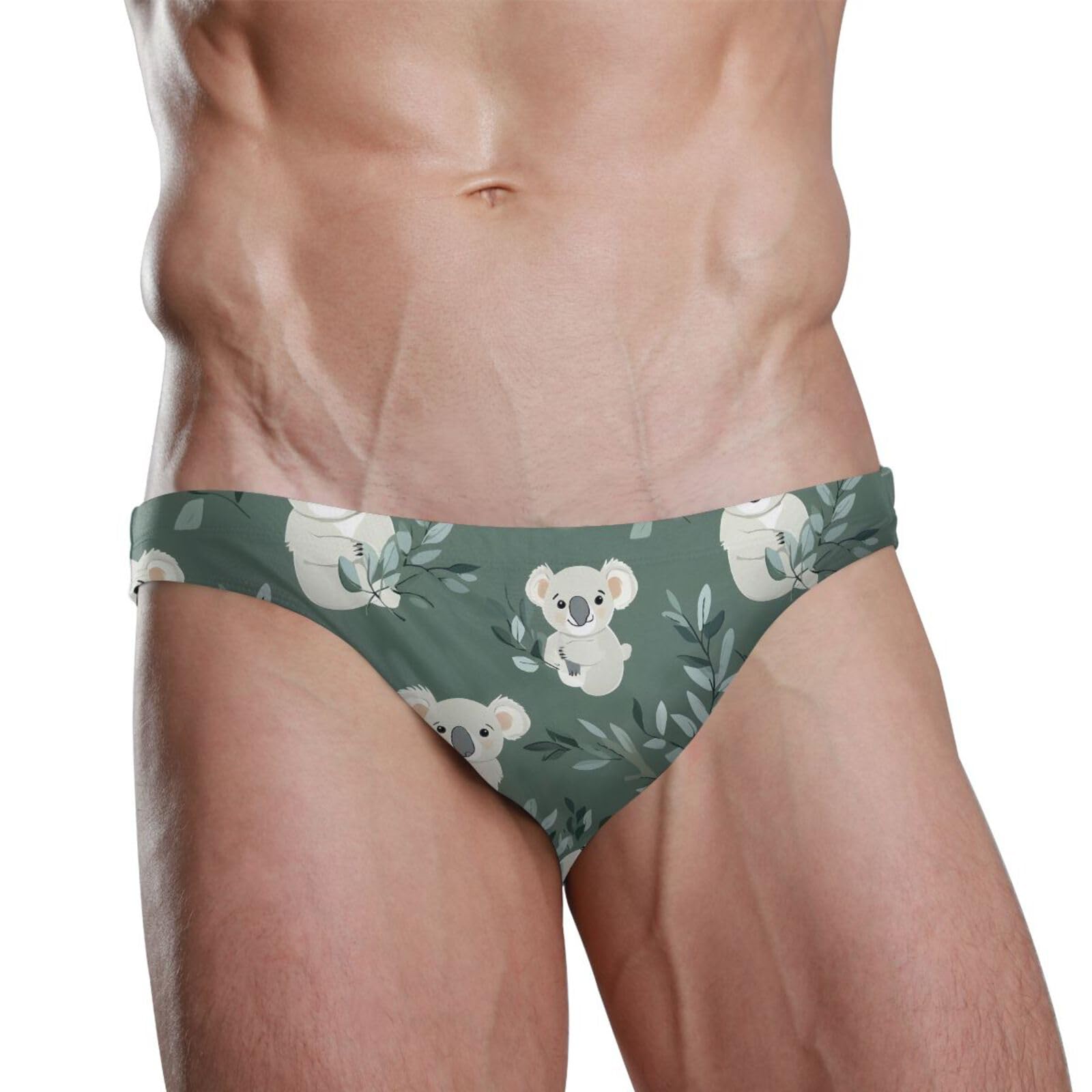 Mens Bikini Swimwear Cute Koala Swimsuits for Men XXXL 202b8272