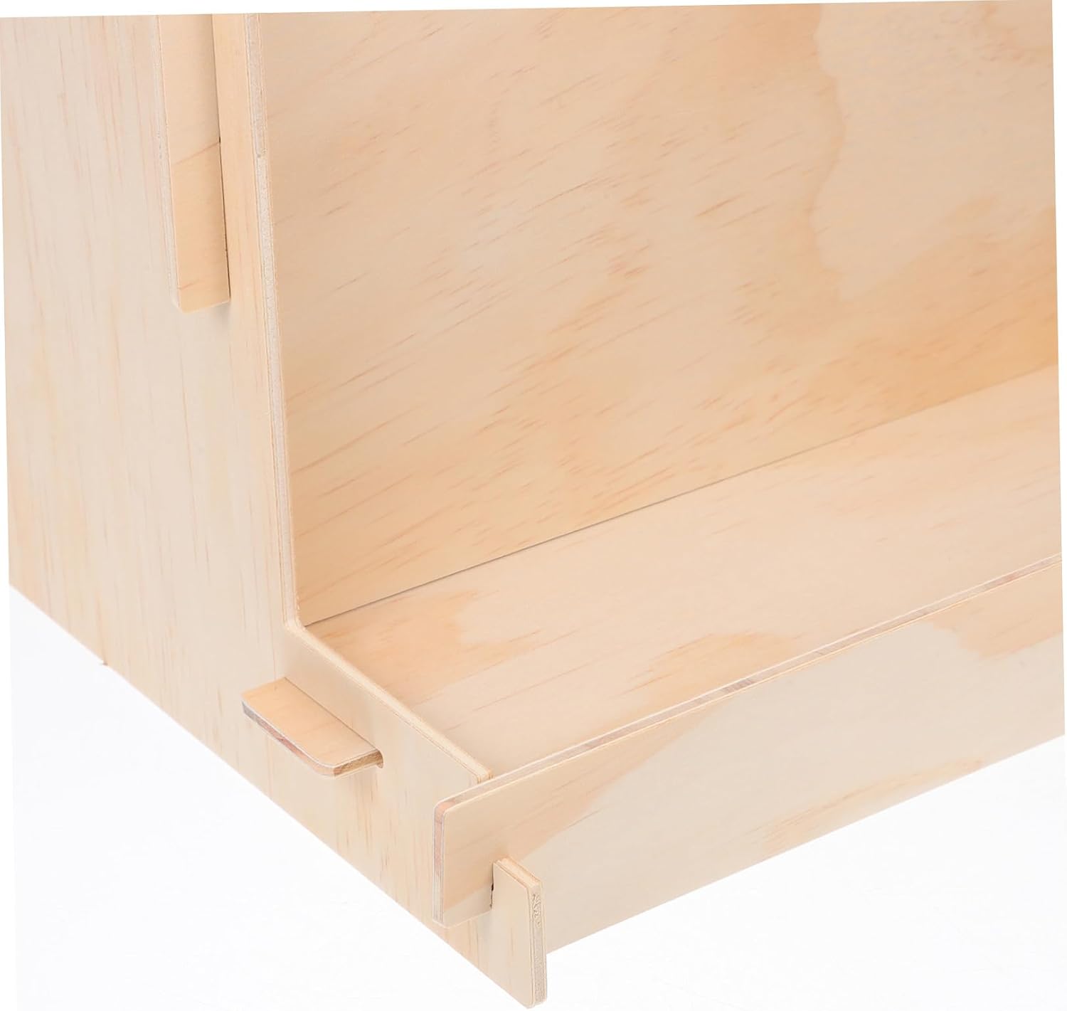 TOYANDONA Tiered Wooden Bookshelf for Nursery Smooth Finish Book Display Stand Multiuse Storage Organizer for Playroom and Cosmetic Accessories Promotes Independent Reading and Tidy Spaces