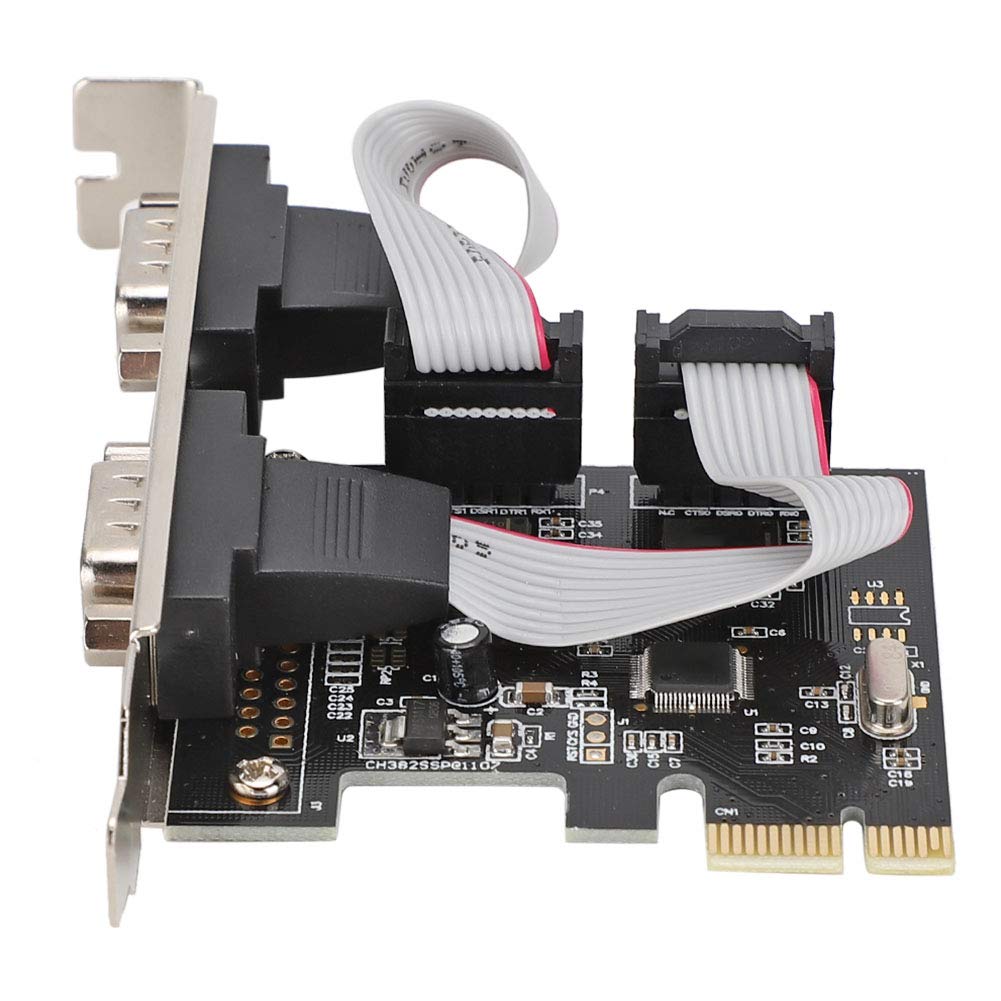 Agatige Tarjeta PCI A Serie, Tarjeta De Puerto Serie PCI Express RS-232 DB9 De 2 Puertos para Windows XP, Vista,7, 8.x, 10, 11 32/64bit Y PC Linux-Tarjeta De Puerto Serie PCIE