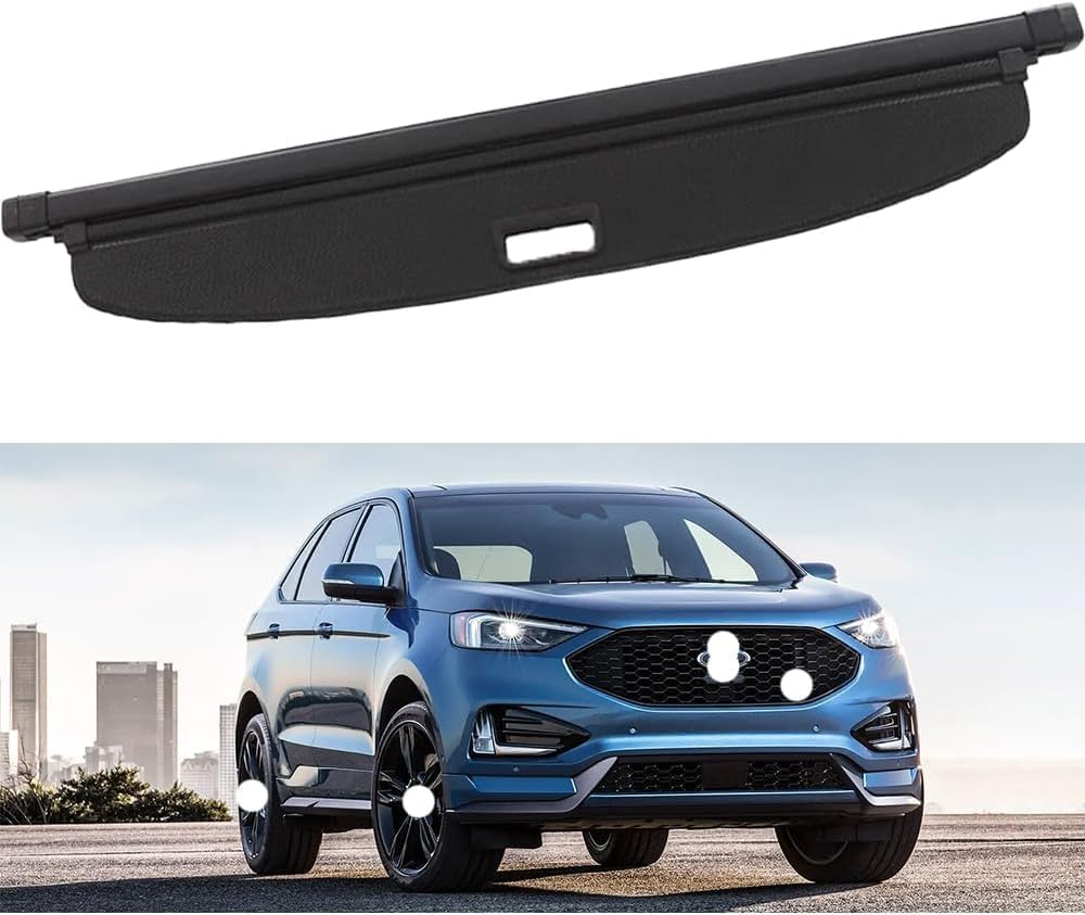 PANXUC Rear Boot Cargo Cover Curtain For Edge 2015-2019, Trunk Retractable Cargo Cover Shield Shade Curtain Partition Board Privacy Blinds