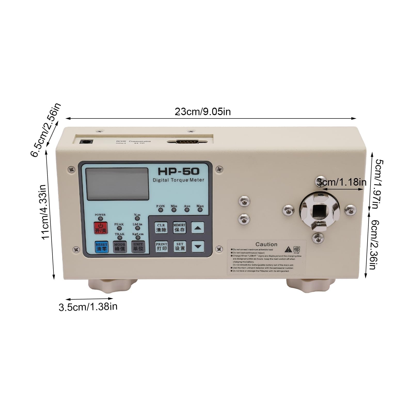 Portable Digital Torque Gauge, Digital Torque Bottle Cap Tool, Clamping Diameter 10-160 mm, Suitable for Bottle Caps Screws Small Parts and Electric or Pneumatic Screwdrivers(HP100)