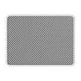 Cat Litter Mat Double Layer Waterproof Urine Proof Trapping Mat Quad-Fold EVA Honeycomb Double Layer Design, Waterproof Scatter Control (Gray 01, 20x16 Inch，Pack of 1)