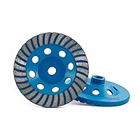 Vista 1 de Rueda de molienda de copa de diamante de 5 pulgadas Turbo Row para amoladora angular Azulejos de pulido Piedra de mármol Granito Hormigón Cerámica