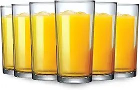 Kit de 6 Copos de Vidro 225ml Transparente | Para Água, Suco, Drinks e Refrigerante | Mesa Posta Elegante e Prática (6)