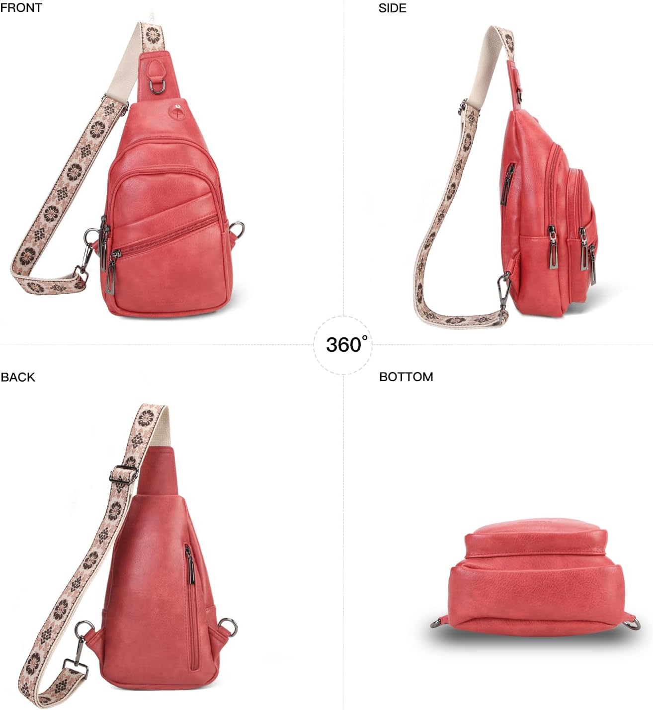 Sling Bag for Women Crossbody Bags for Women Trendy Crossbody purse Fanny Pack Chest Bag for Travel - Image 7