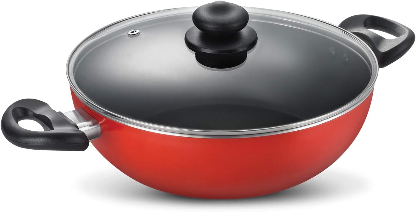 Judge by TTK Prestige Deluxe Nonstick Deep Kadai Wok with