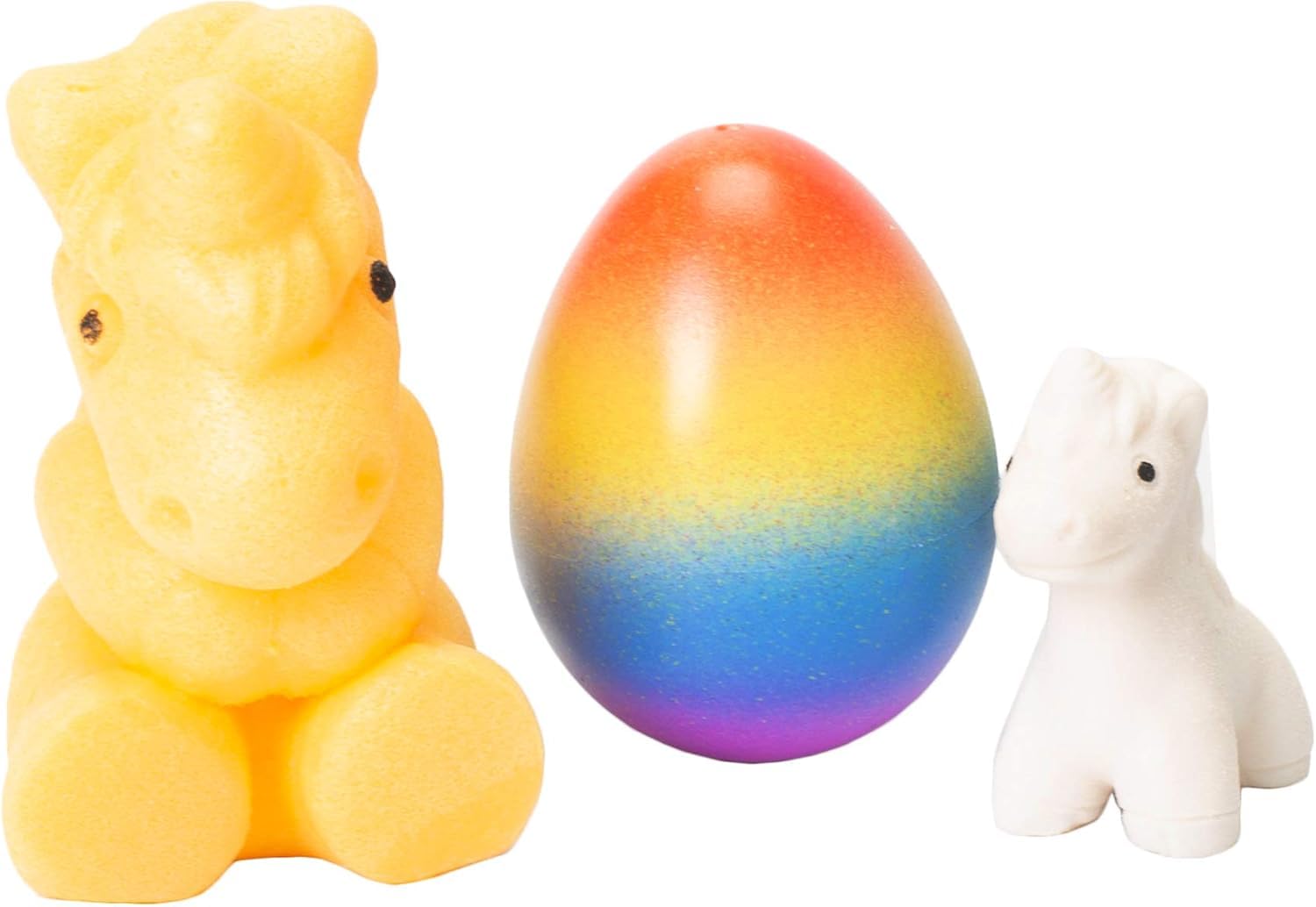 YMCtoy - Surprise Growing Hatching Unicorn Rainbow Eggs, Set of 2