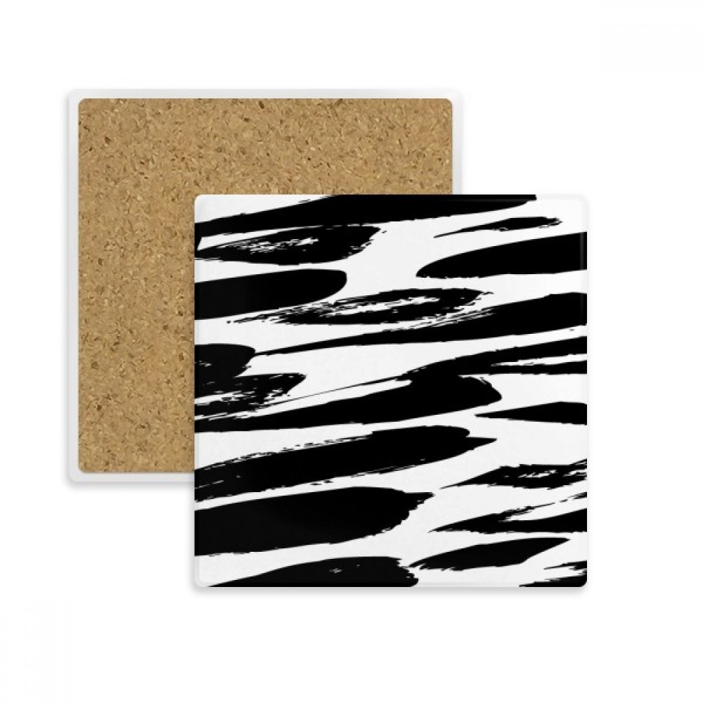 Texture de peinture pinceau chinois dessous de verre anti tache absorbant pour tasse