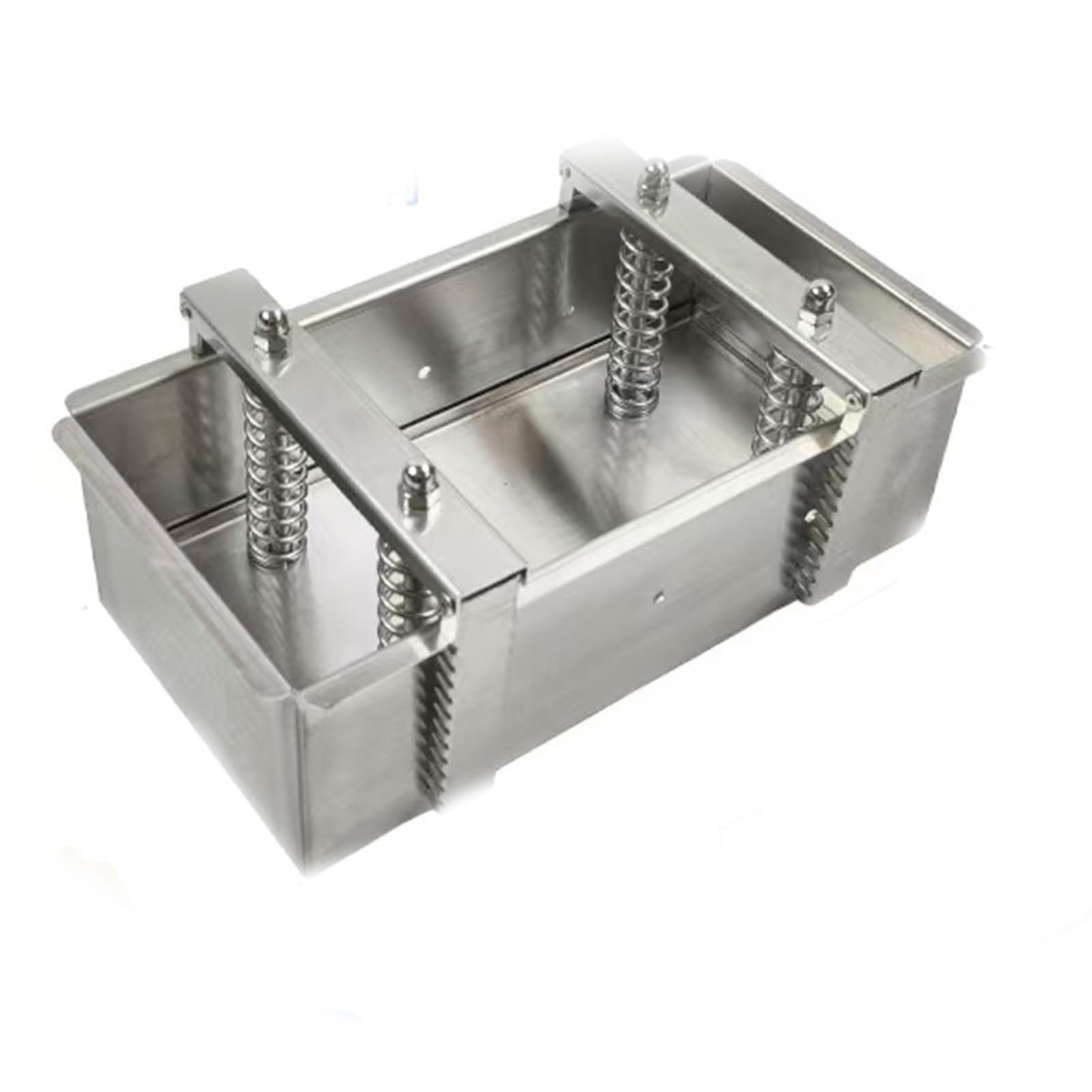 Moldes de Acero Inoxidable para prensar Carne con Resorte de compresión para Hamburguesas rellenas, minihamburguesas, Barbacoa y Parrilla.