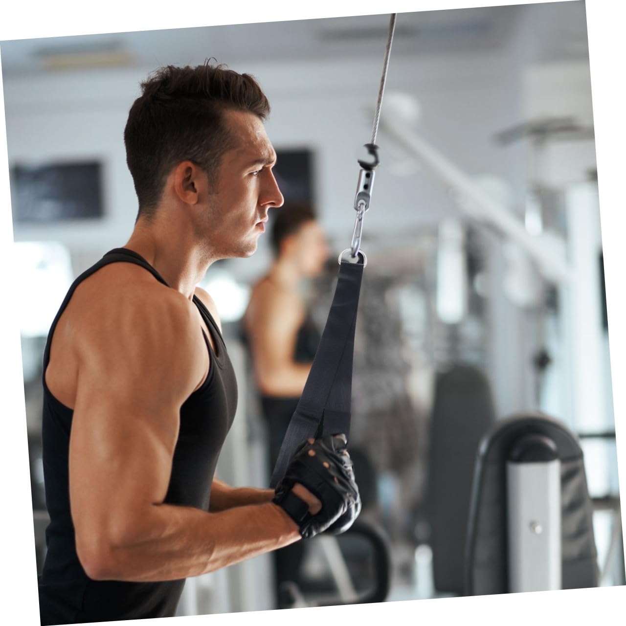 KOMBIUDA 9piezas Máquina De Poleas con Cable Sistema De Poleas De Elevación Herramienta De Fitness Entrenamiento Brazos
