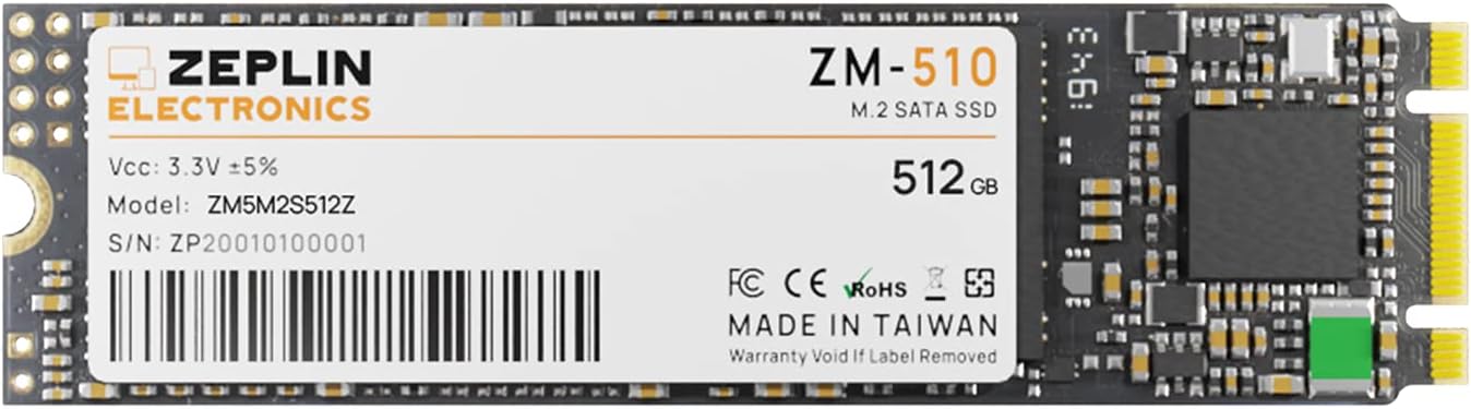 512GB SSD ZM-510 M.2 2280 SATA Interface Solid State Drive