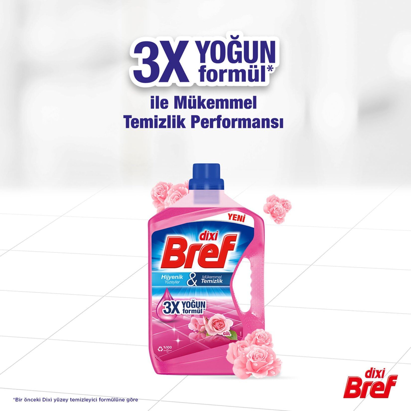 Bref Dixi Yaban Gülü Kokulu Yüzey Temizleyici, 1 x 900 ml 2li paket