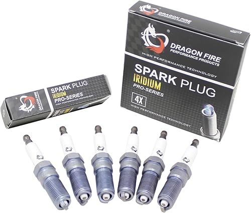 DRAGON FIRE PERFORMANCE IRIDIUM Juego de bujías compatible con Ford Flex Taurus Edge Explorer F150 Police Interceptor Lincoln Continental MKS MKT