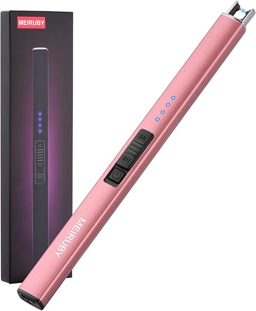 Lighter Electric Candle Lighter, Birthday for Mom from Daughter Son, Gifts for Mom Women Men Wife Sister, Rechargeable USB Arc Lighters for Candle Camping BBQ