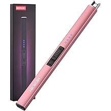 MEIRUBY Lighter Electric Candle Lighter, Birthday for Women Men Mom Wife Sister, Rechargeable USB Arc Lighters for Candle Camping BBQ