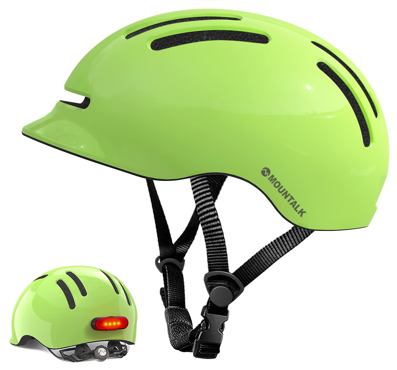 MOUNTALK Bike Helmets for Adults Men Women,Mens/Womens Bicycle Helmet with Magnetic Light,Youth Boys/Girls Helmet, Kids Helmets for 4 Years+