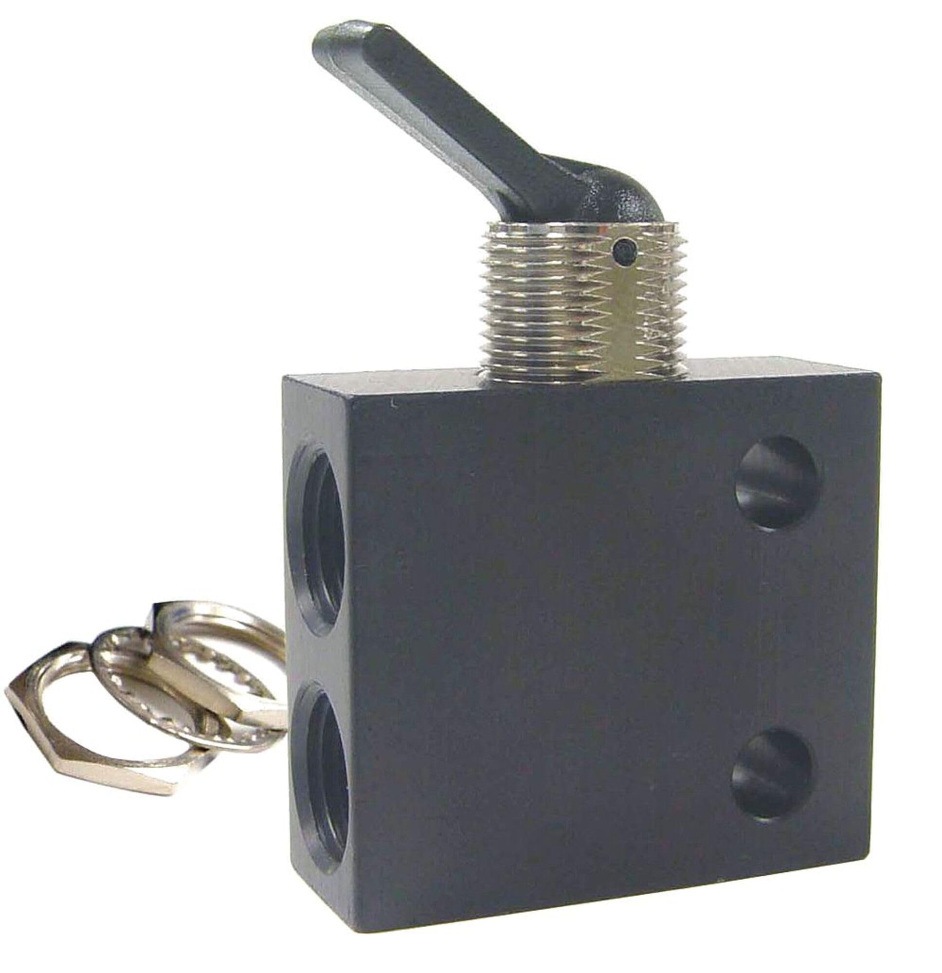 Toggle Valve NC 1/8 in NPT Alum/Brass